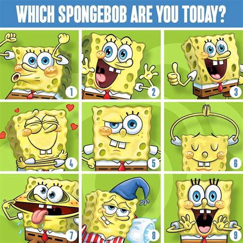 which spongebob are you today